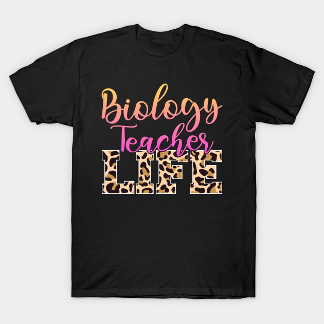 Biology Teacher Life T-Shirt by White Martian